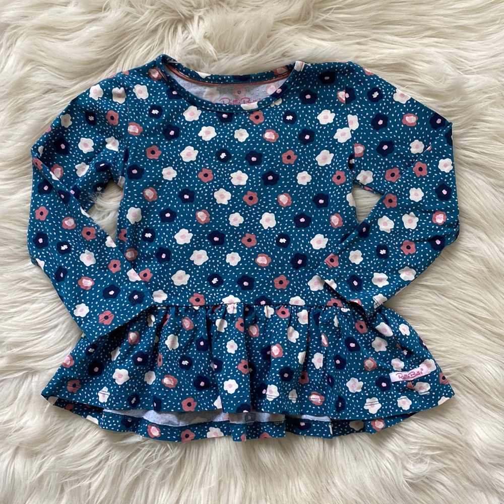 Ruffe Butts Floral Peplum Top